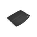 3D Mats Usa Direct Fit, Raised Edge, Black, Thermoplastic Rubber Of Carbon Fiber Texture, Non-Skid, 1 Piece M1HD0871309